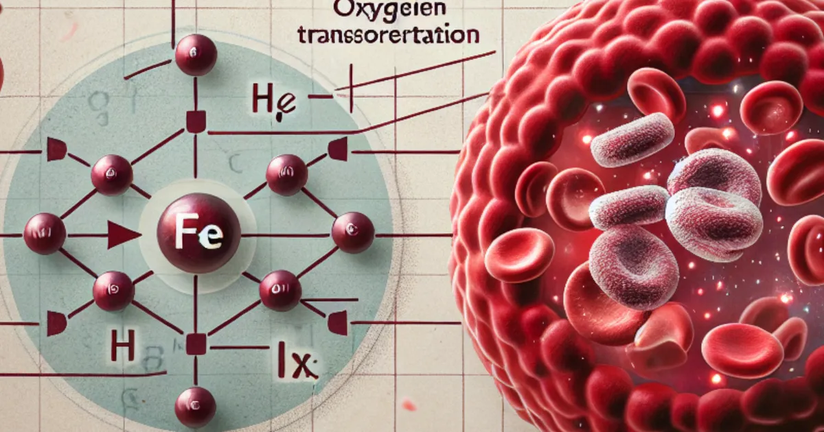 Necessidade do Ferro para a produção de hemoglobina e transporte de oxigênio. 